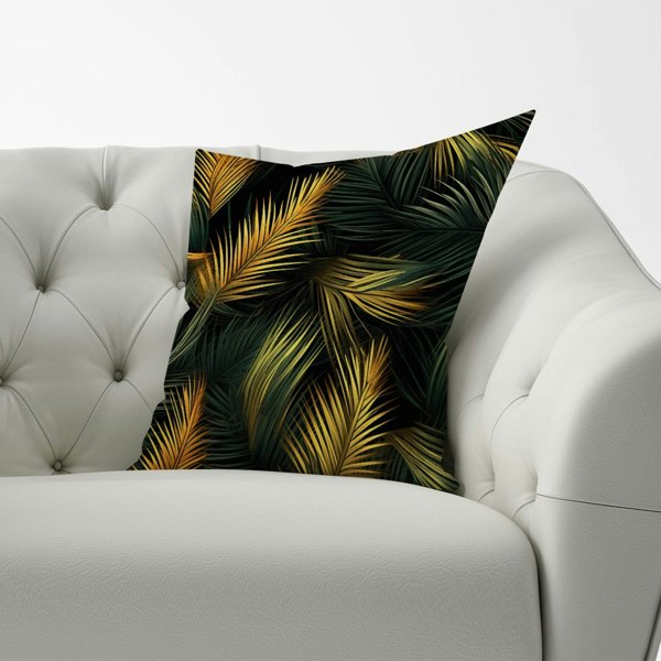 Warren Reed Golden Palm Leaves Cushions