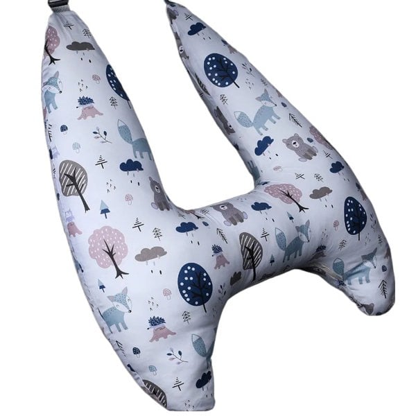 anycoplus Anypillow Car Travel Pillow UShape Animal Forest Pattern Kids Cushion Seat