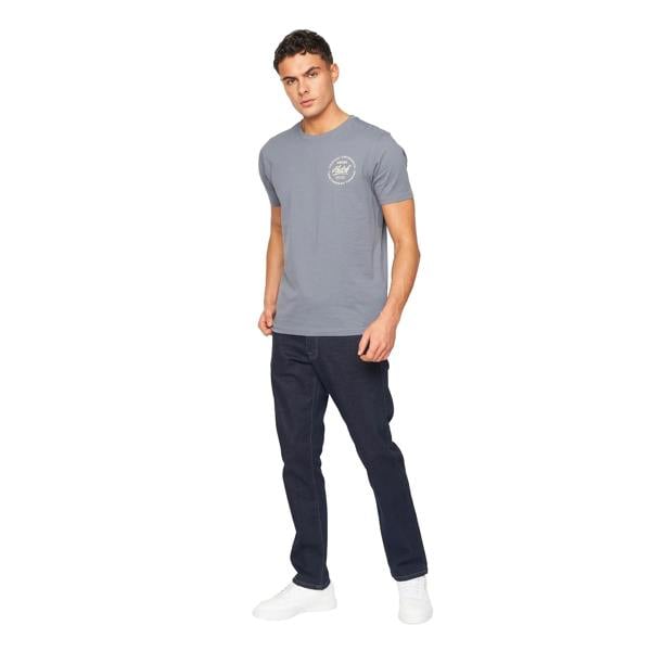 Crosshatch Mens Cadman Straight Jeans - Raw Wash - 