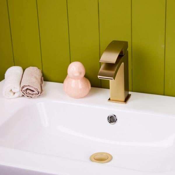 Flode Boras | Mono Basin Mixer Tap | Brushed Brass