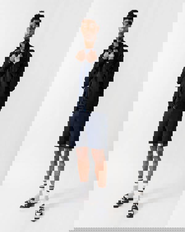 BOSS Green Skaz Mens Full Zip Funnel Neck Sweatshirt - Black 001