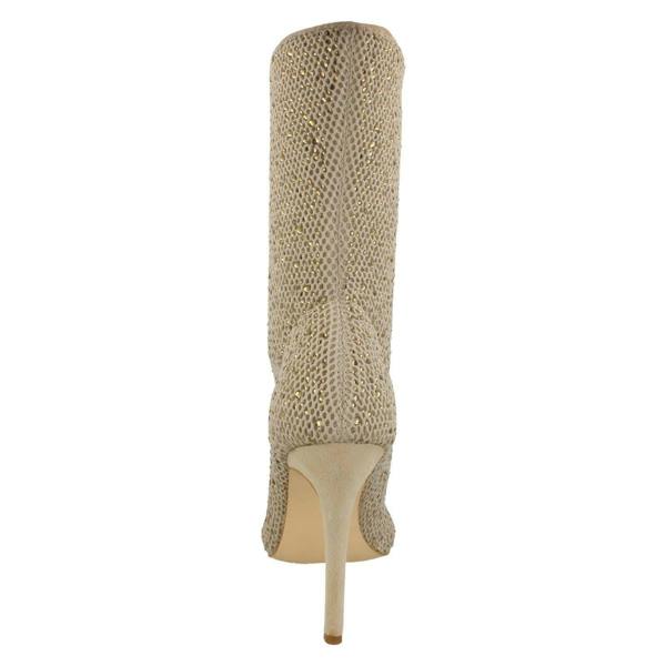 Anne Michelle Ladies Anne Michelle High Heel Diamante Studded Calf Boots