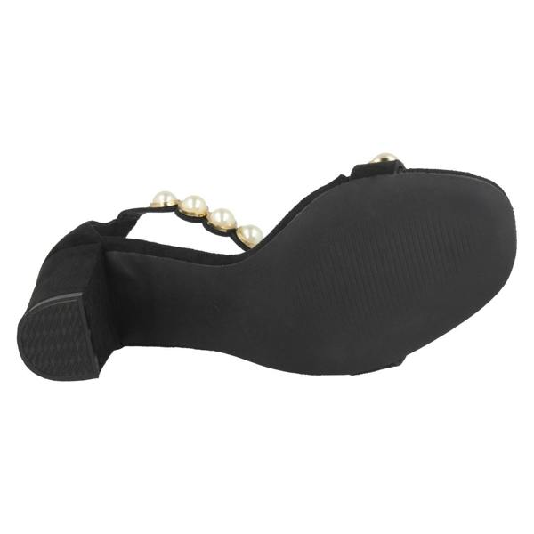 Anne Michelle Ladies Anne Michelle Pearl Trim Sandals