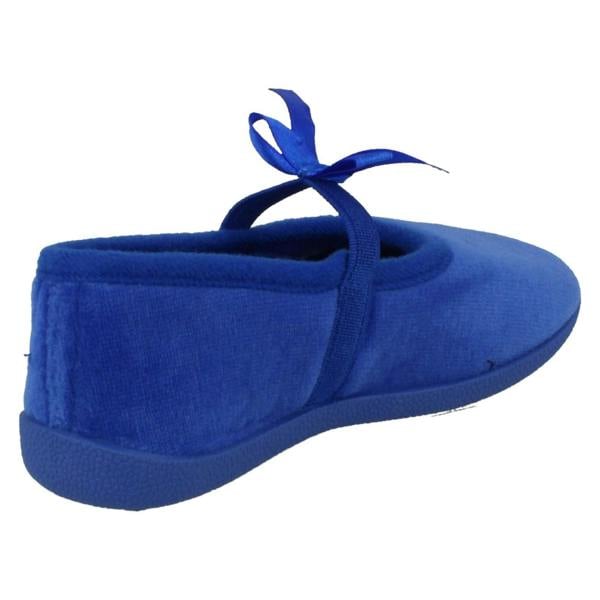 Spot On Infant Girls Spot On Slippers with Butterfly Stitching