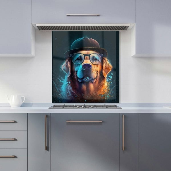 Warren Reed - Designer Golden Retriever Dog Kitchen Splashback