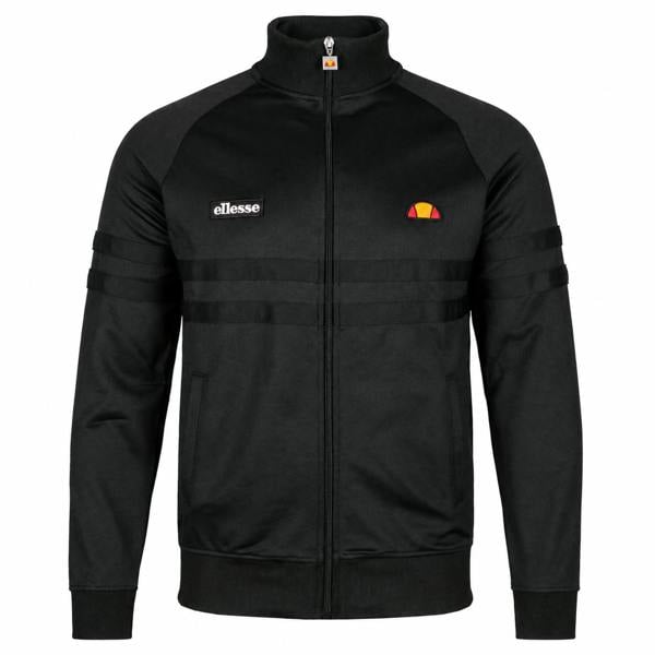 Ellesse Rimini Track Top Jacket Black Mono