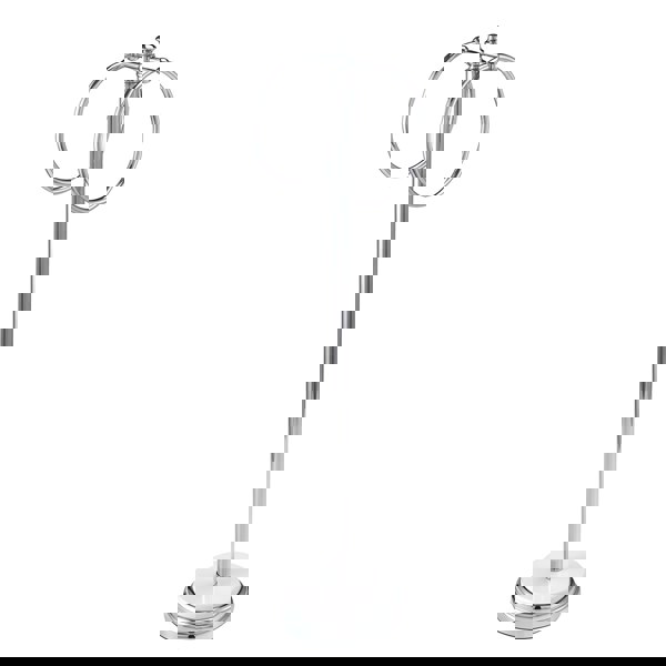Showerdrape Opera White/Chrome Freestanding Double Towel Ring