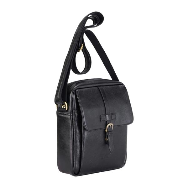 Infinity Leather Genuine Leather Vintage Crossbody Messenger Travel Bag - Ashby