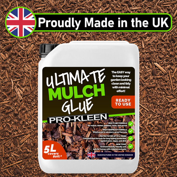 ProKleen Pro-Kleen Ultimate Mulch Glue 4x 5L (Covers 320 ft2) Binder For Gravel, Stones, Slate & Mulch