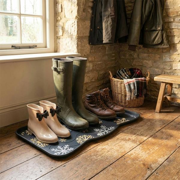 Nicoman Shoes, Boots & Wellies Tray - Snowflakes