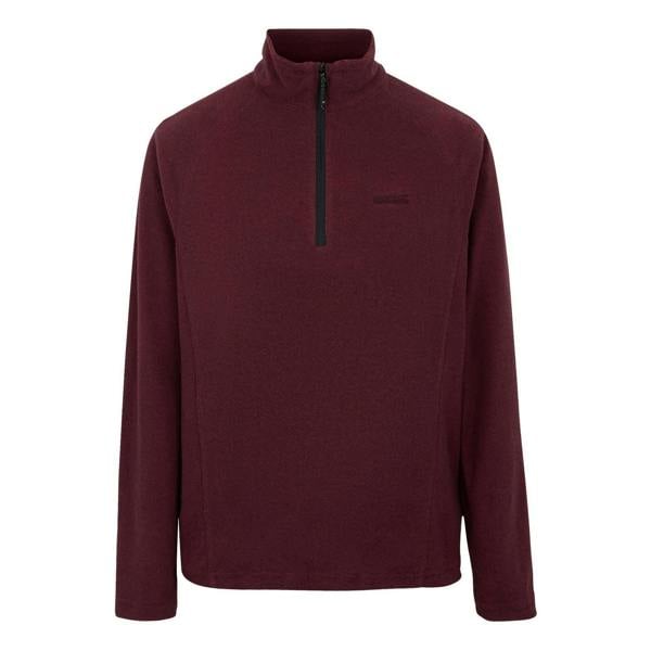 Regatta Great Outdoors Mens Montes Funnel Neck Fleece Jumper - Dark Maroon/Black - 