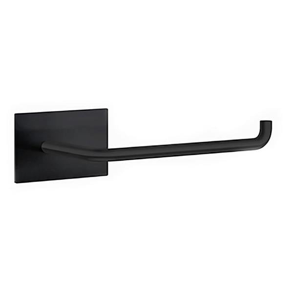 Black stainless steel toilet roll holder