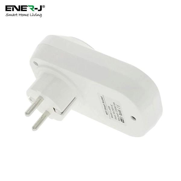 ENER-J 1600W WiFi Smart EU Plug with Energy Monitor, Smart Socket, App & Voice Control, Alexa & Google Home Compatible