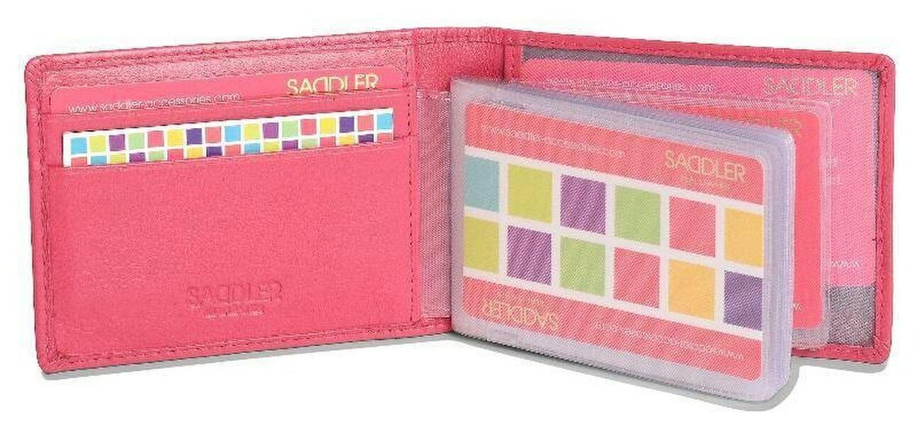 SADDLER Robyn Compact Leather Card Wallet – Handmade by Saddler | RFID Protected & Gift Boxed