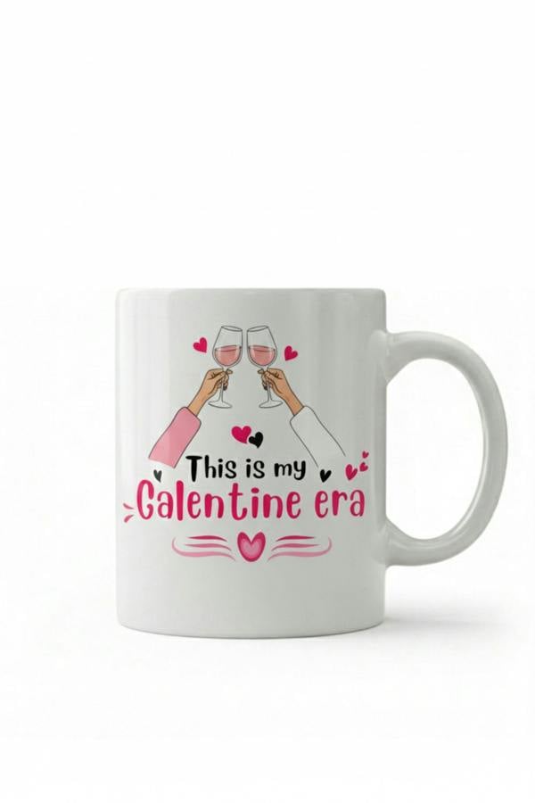 Dyzi This Is My Galentine Era Printed Ceramic Mug Valentine’s Day Gift