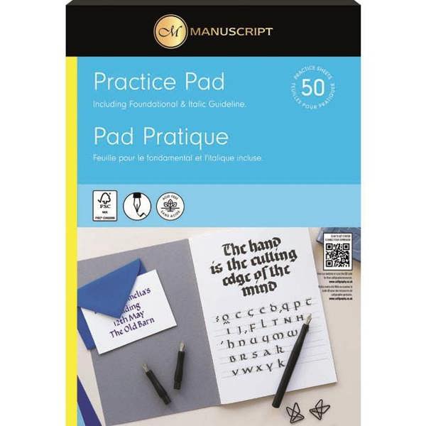 Hand Lettering Practice Pad - 50 sheets.