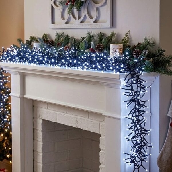 Garden Greatness Mains Operated Dazzling 750 LED Cluster String Lights