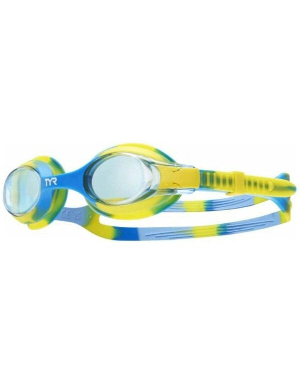 TYR Swimples Tie Dye Junior Goggles - Blue/Green/Yellow