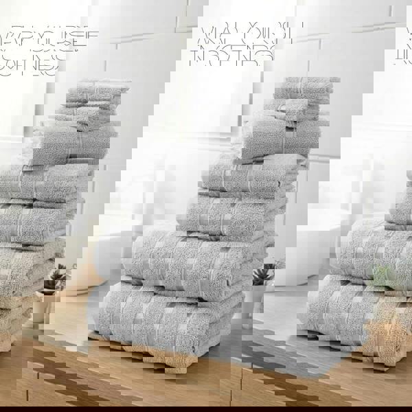 Smart Living Boston 8 PCS Towel Bale Set - Silver