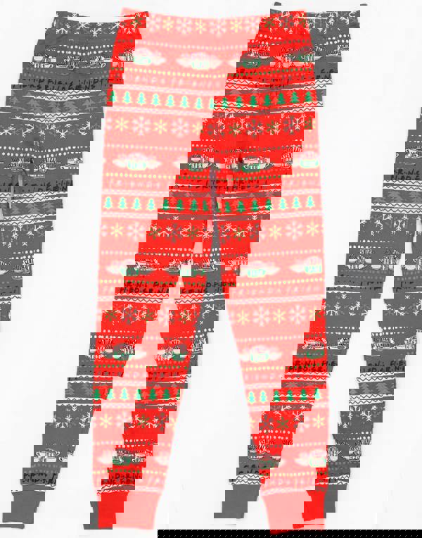 Friends Girls Red Long Sleeve Long Leg Pyjama Set [dis]