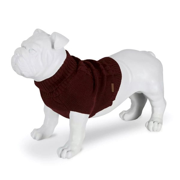 Regatta Knitted Dog Jumper - Claret Red