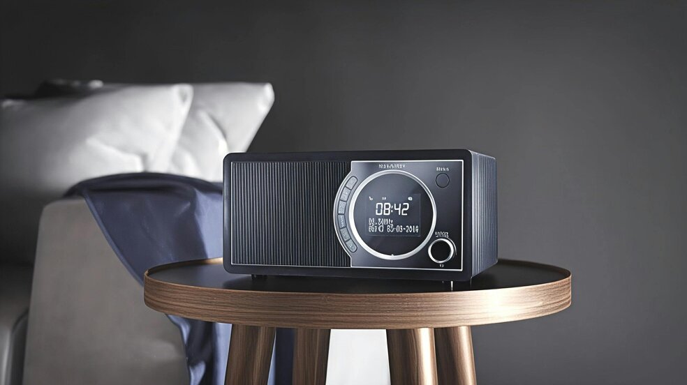 magicvision.uk SHARP DR-450 Digital Radio DAB/DAB+/FM with Bluetooth 4.2, Alarm Clock and LCD Display