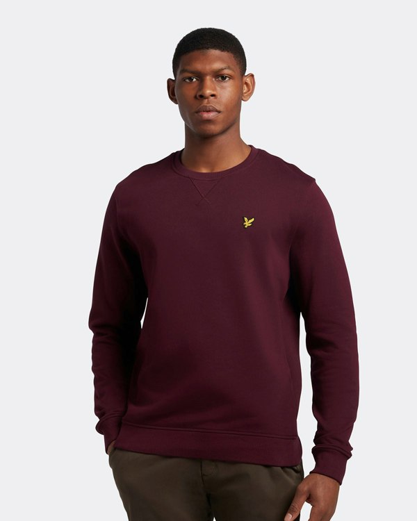 Lyle & Scott Branded Pull-over Jumper - Burgundy