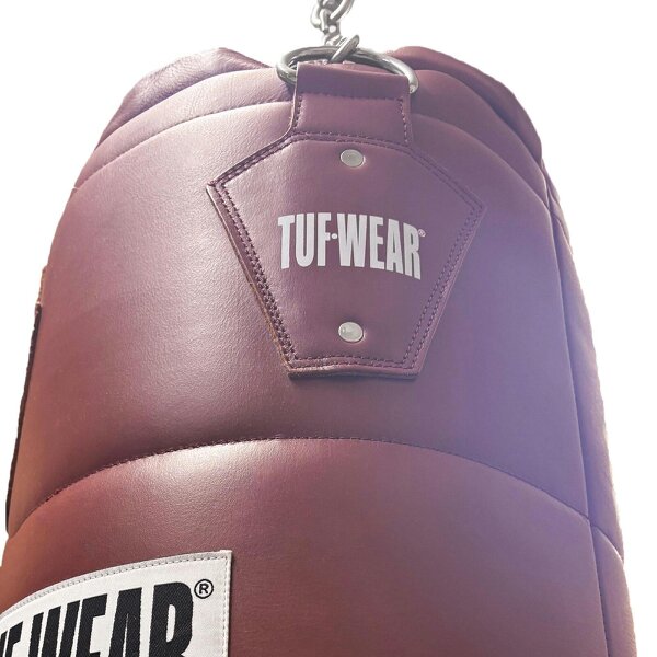 Tuf Wear Oxblood Quilted Leather Punchbag 122cm (4ft) - 40kg