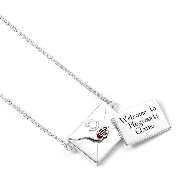 Harry Potter sterling silver Personalised Acceptance Letter Necklace in Opening Envelope
