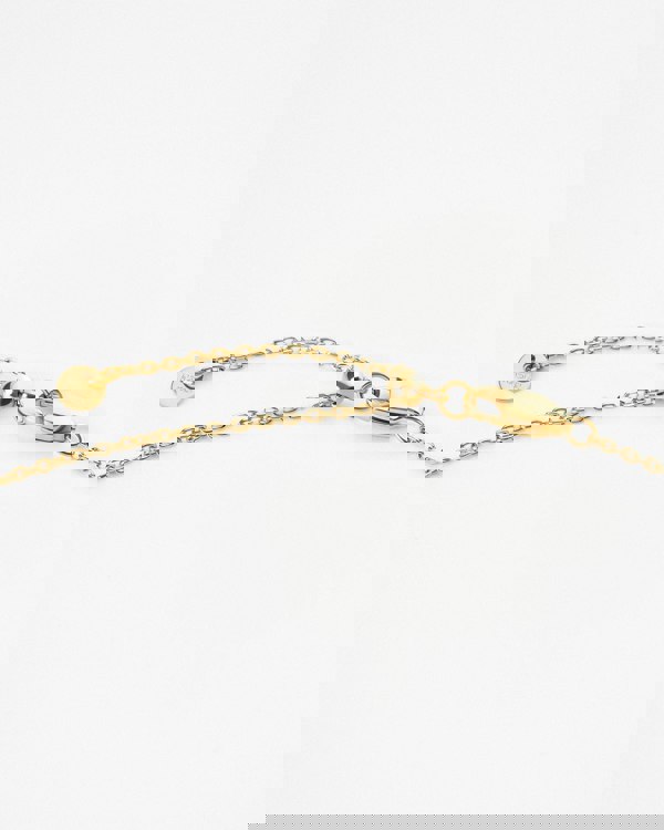 Elk & Bloom Forever Hearts Triple Heart 15K Gold Plated Bracelet