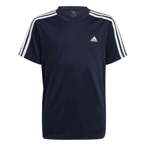 Adidas Boys Designed 2 Move Stripes T-Shirt - Inkwell