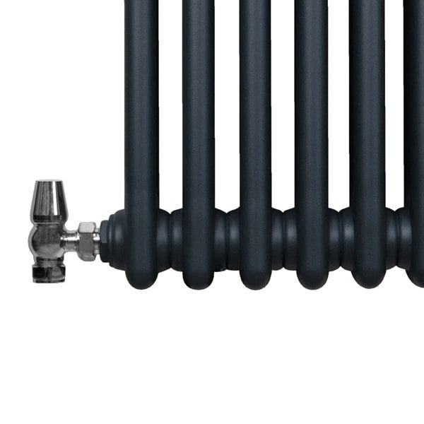 Monstershop Traditional 3 Column Radiator - 600 x 1462mm - Anthracite Grey