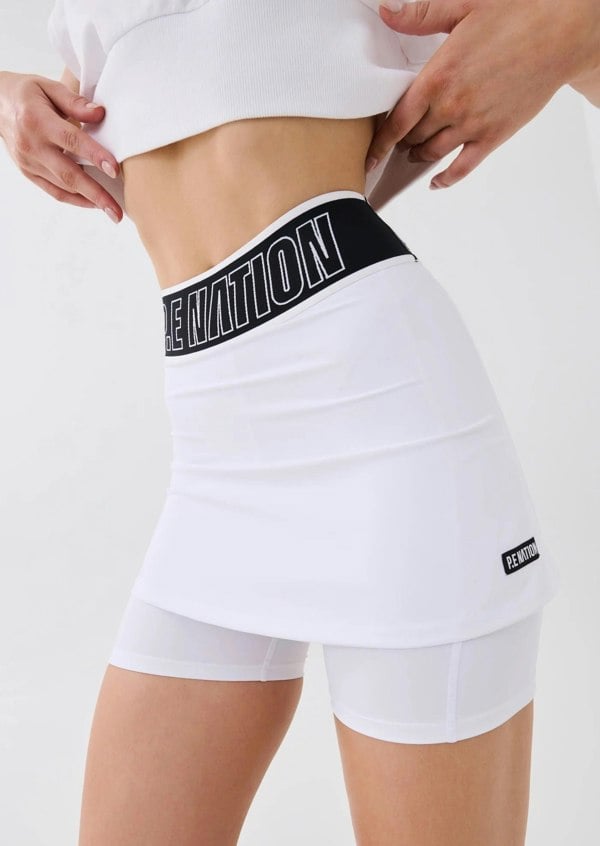 P.E Nation PE Nation Follow Through Skort in White