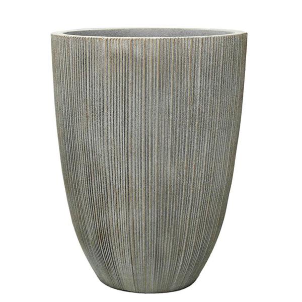 Milan Tall Ruffled Plant Pot 48cm x 37cm, 37L - Sandstone