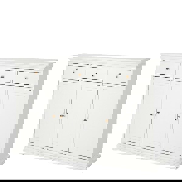 Furniture To Go Paris Sideboard with 3 doors and 3 drawers in White