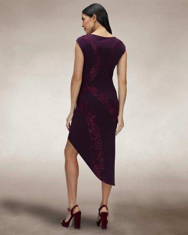 HotSquash Bodycon Dress with Lace Panelling