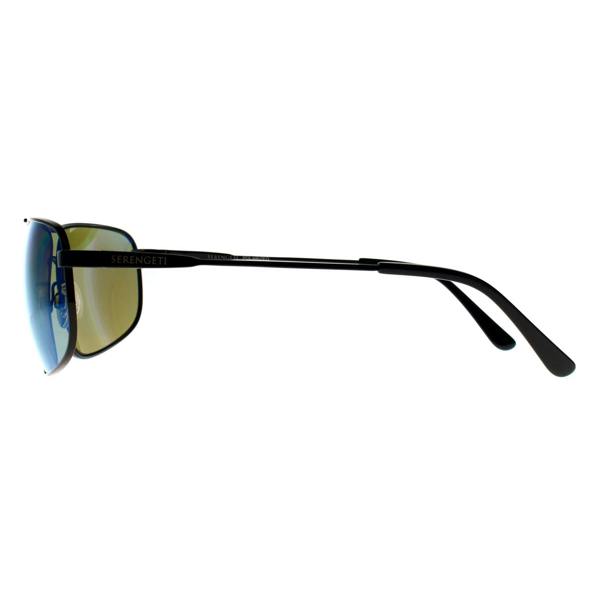 Serengeti Sunglasses Dante 2.0 SS564002 Shiny Black Saturn Polarized 555nm Blue