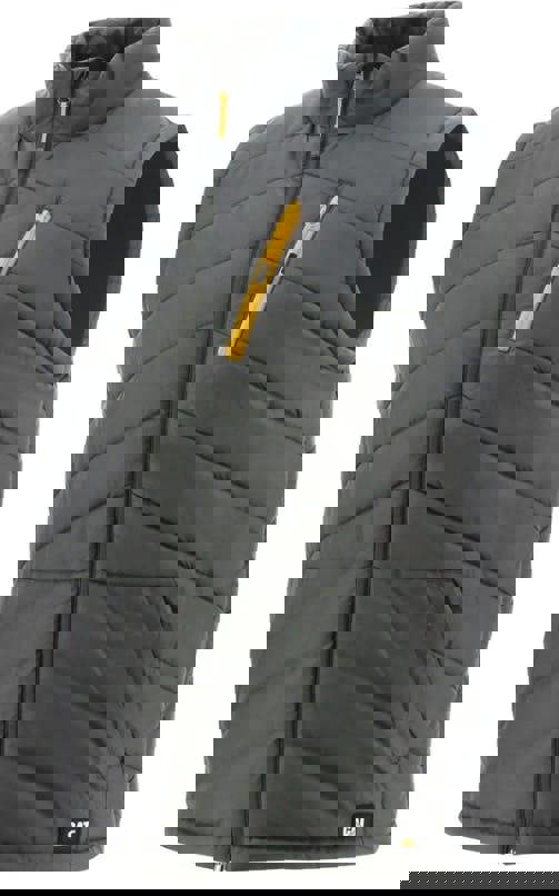 Caterpillar Mens Body Warmer Insulated Work Trade Coat Jacket