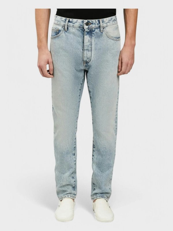 Palm Angels Back Logo Denim 'Light Blue' - Supplied FashionPalm Angels