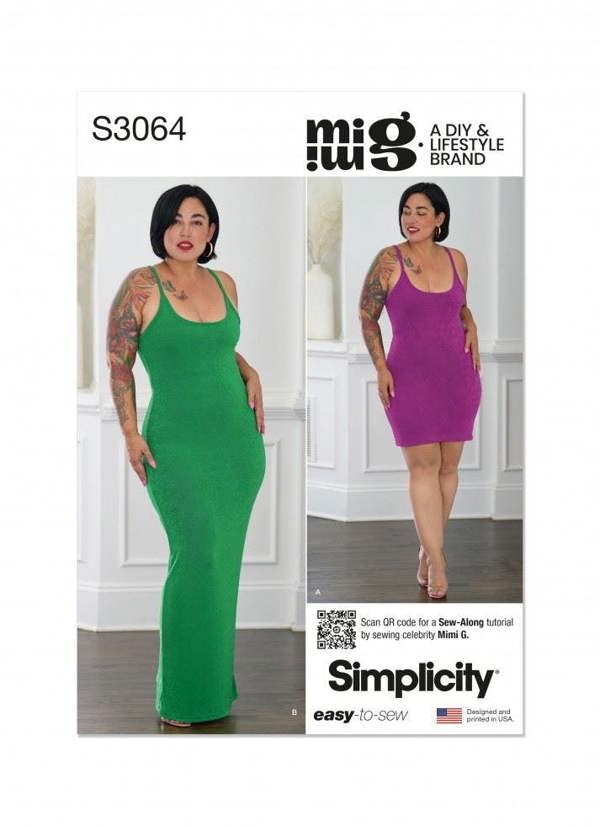 Simplicity Sewing Pattern 3064, Dresses for Women, AA (10-12-14-16-18) - Easy