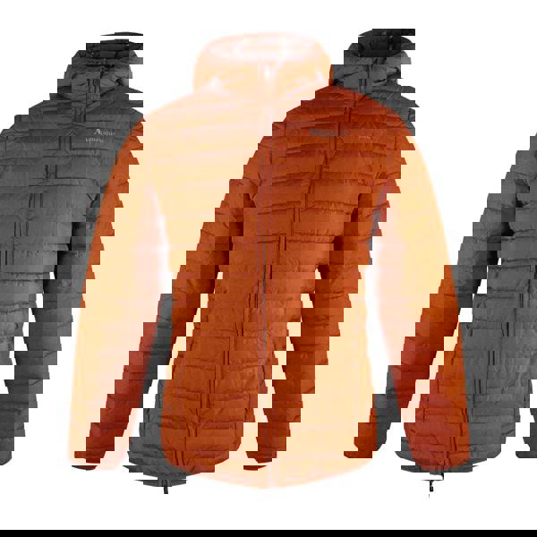 Aquascutum Mens Hooded Active Padded Jacket - Rust Orange