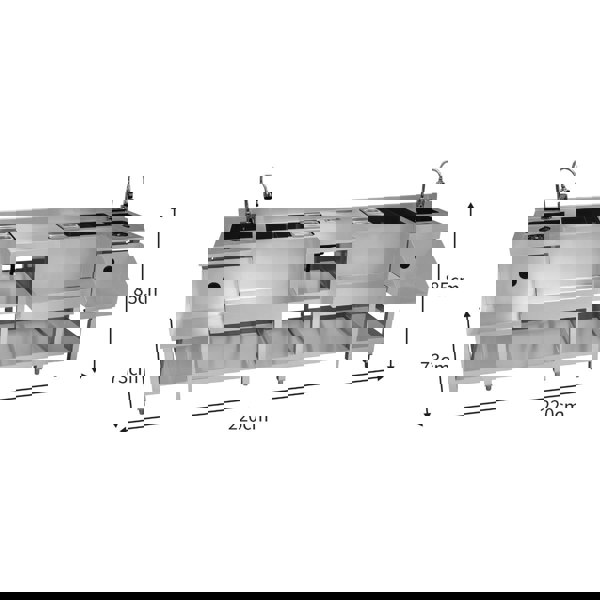 Kukoo Compact Twin Cocktail Bar Station