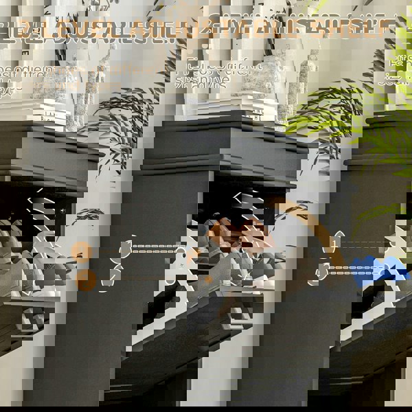 Flip-down Shoe Cabinet