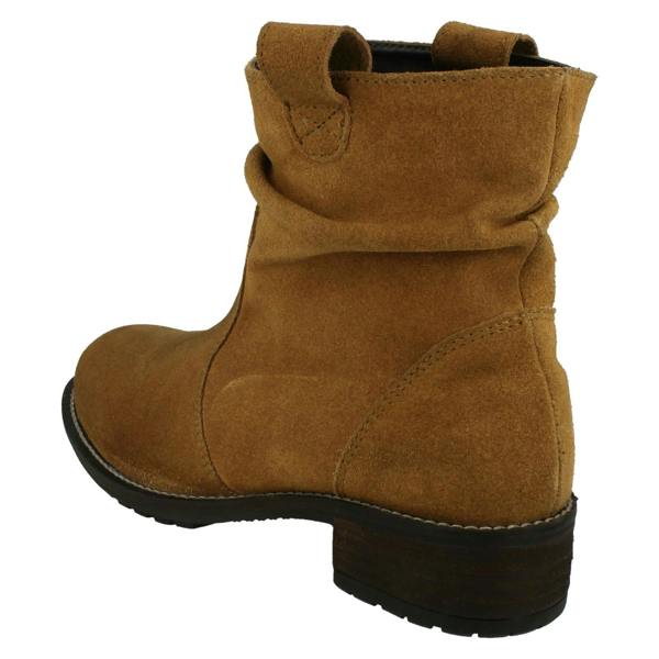 Leather Collection Ladies Leather Collection Mid Heel Slouch Boots