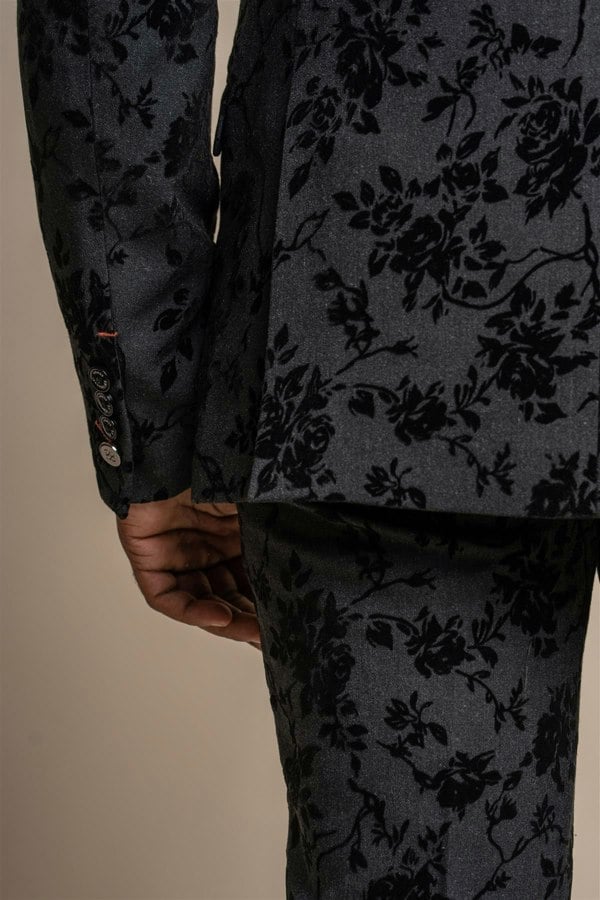 Georgi floral blazer back detail