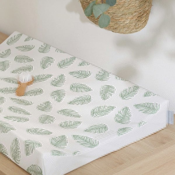 Anti-Roll Changing Mat - Palm Bay (Lush Green) - The Tiny Bed Company™