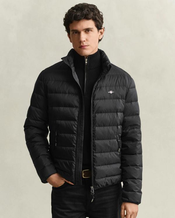GANT Mens Light Down Jacket - 5 Black | CHO | Designer Mens Light Down Jackets
