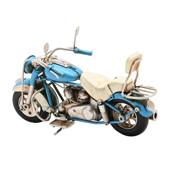 Harvey Makin Ornament - Blue Motorbike