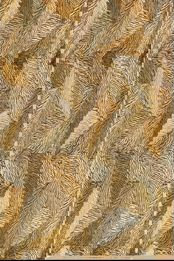 Indoor & Outdoor Rug Eugene Gold Black