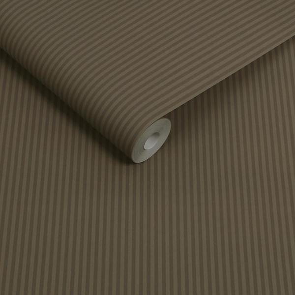 Next Mocha Ticking Stripe Wallpaper